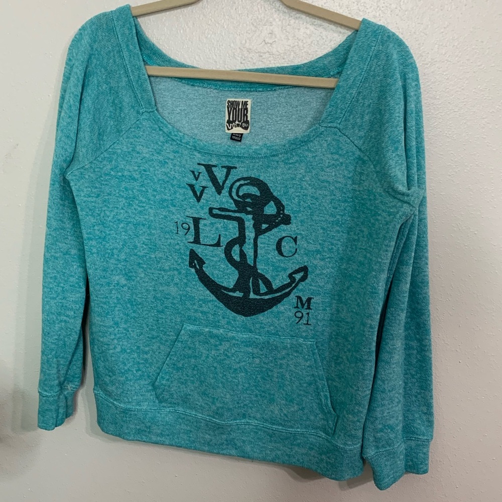 - EUC TEAL VOLCOM LONG SLEEVE T-SHIRT SIZE M